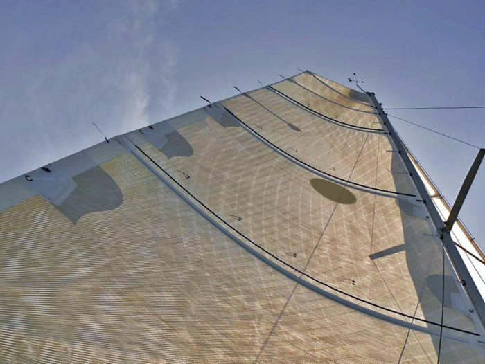 Grand-voile en Trilam® Trecking sur un catamaran de 35 pieds ©